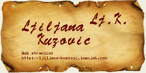 Ljiljana Kuzović vizit kartica